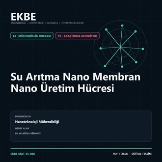Su Arıtma Nano Membran Nano Üretim Hücresi