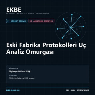 Eski Fabrika Protokolleri Uç Analiz Omurgası