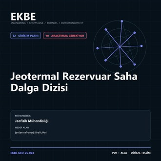 Jeotermal Rezervuar Saha Dalga Dizisi