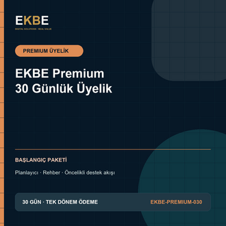 EKBE Premium - 30 Günlük Üyelik | EKBE-PREMIUM-030