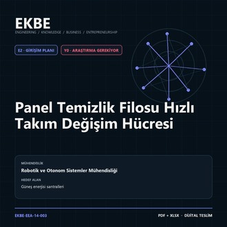 Panel Temizlik Filosu Hızlı Takım Değişim Hücresi
