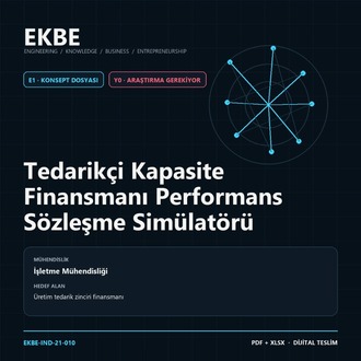 Tedarikçi Kapasite Finansmanı Performans Sözleşme Simülatörü