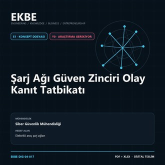 Şarj Ağı Güven Zinciri Olay Kanıt Tatbikatı