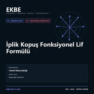 İplik Kopuş Fonksiyonel Lif Formülü
