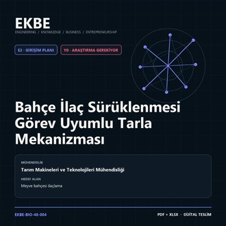 Bahçe İlaç Sürüklenmesi Görev Uyumlu Tarla Mekanizması