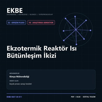 Ekzotermik Reaktör Isı Bütünleşim İkizi