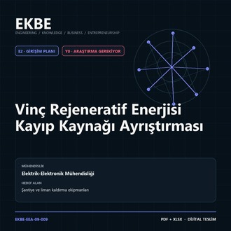 Vinç Rejeneratif Enerjisi Kayıp Kaynağı Ayrıştırması