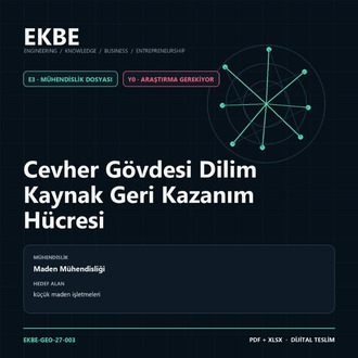 Cevher Gövdesi Dilim Kaynak Geri Kazanım Hücresi