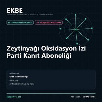 Zeytinyağı Oksidasyon İzi Parti Kanıt Aboneliği