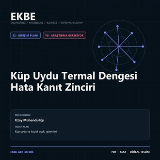 Küp Uydu Termal Dengesi Hata Kanıt Zinciri