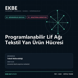 Programlanabilir Lif Ağı Tekstil Yan Ürün Hücresi