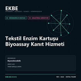 Tekstil Enzim Kartuşu Biyoassay Kanıt Hizmeti