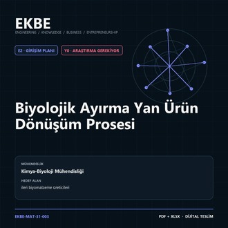 Biyolojik Ayırma Yan Ürün Dönüşüm Prosesi