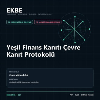 Yeşil Finans Kanıtı Çevre Kanıt Protokolü