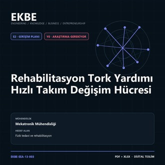Rehabilitasyon Tork Yardımı Hızlı Takım Değişim Hücresi