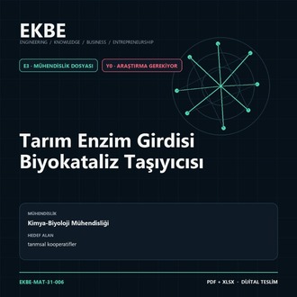 Tarım Enzim Girdisi Biyokataliz Taşıyıcısı