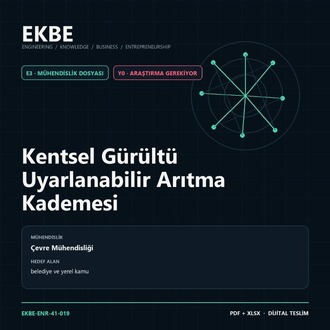 Kentsel Gürültü Uyarlanabilir Arıtma Kademesi