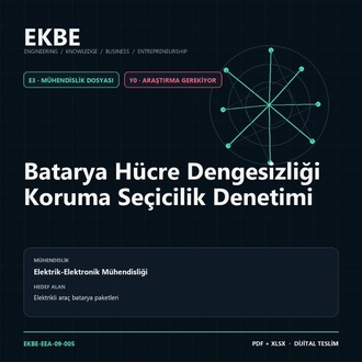 Batarya Hücre Dengesizliği Koruma Seçicilik Denetimi