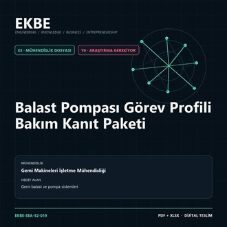Balast Pompası Görev Profili Bakım Kanıt Paketi