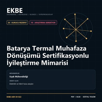 Batarya Termal Muhafaza Dönüşümü Sertifikasyonlu İyileştirme Mimarisi