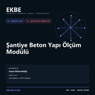 Şantiye Beton Yapı Ölçüm Modülü