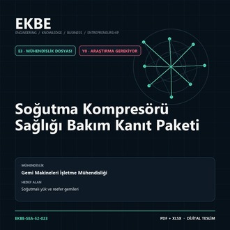 Soğutma Kompresörü Sağlığı Bakım Kanıt Paketi