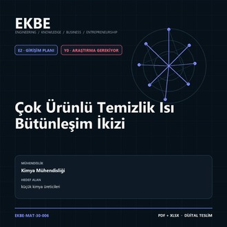 Çok Ürünlü Temizlik Isı Bütünleşim İkizi