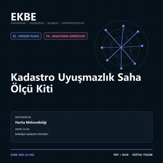 Kadastro Uyuşmazlık Saha Ölçü Kiti