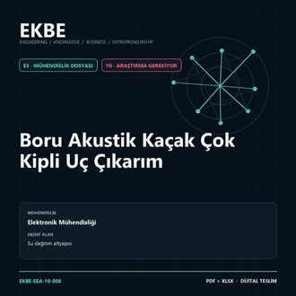 Boru Akustik Kaçak Çok Kipli Uç Çıkarım