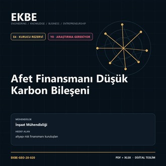 Afet Finansmanı Düşük Karbon Bileşeni