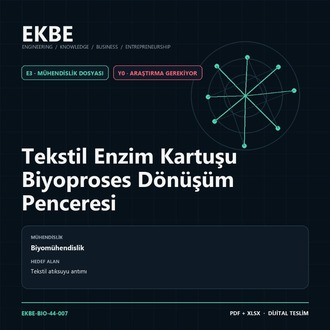 Tekstil Enzim Kartuşu Biyoproses Dönüşüm Penceresi