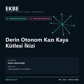 Derin Otonom Kazı Kaya Kütlesi İkizi
