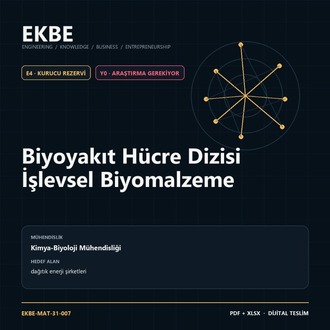 Biyoyakıt Hücre Dizisi İşlevsel Biyomalzeme