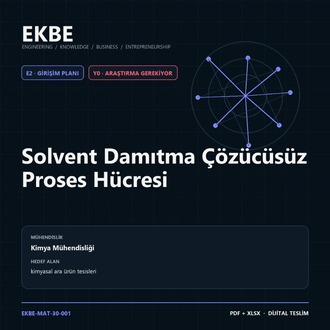 Solvent Damıtma Çözücüsüz Proses Hücresi