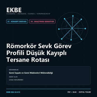 Römorkör Sevk Görev Profili Düşük Kayıplı Tersane Rotası