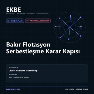 Bakır Flotasyon Serbestleşme Karar Kapısı