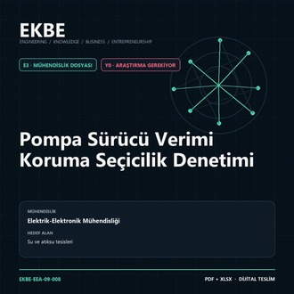 Pompa Sürücü Verimi Koruma Seçicilik Denetimi