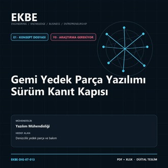 Gemi Yedek Parça Yazılımı Sürüm Kanıt Kapısı