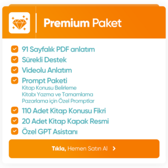 Premium Paket -  CHATGPT ile KİTAP YAZIP DOLAR KAZANMA EĞİTİMİ - PASİF GELİR İMKANI 