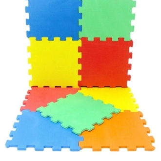 EKİM TOYS 9 Parça Düz Büyük Boy  10 mm  Eva Oyun Karosu Yer Matı Puzzle Yapbo