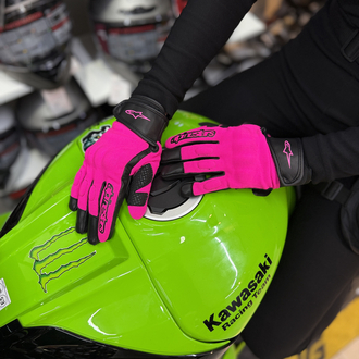 Alpinestars Kumaş Eldiveni Full Pembe