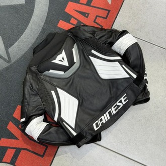 Dainese Kadın Deri Ceketi SİYAH-BEYAZ