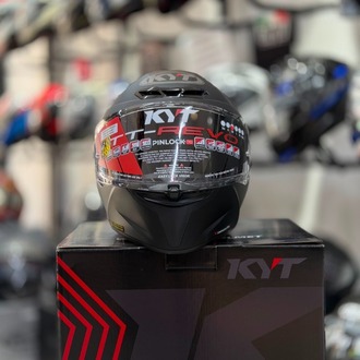 KYT TT-REVO KASK PLAIN MATT BLACK