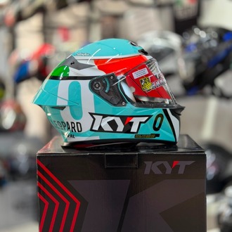 KYT TT-REVO KASK LEOPARD EDITION TRICOLORE