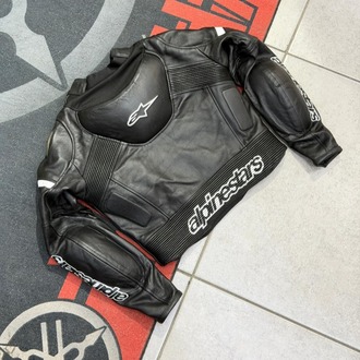 Alpinestars Kadın Deri Ceketi BEYAZ-SİYAH