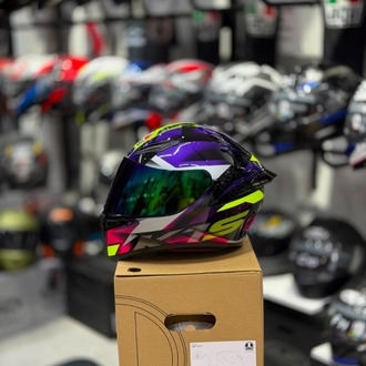 Agv K1 S Fastlap Black Purple Pink Kapalı Kask