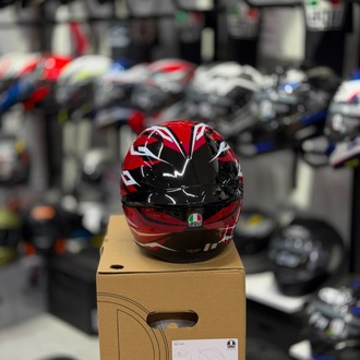 Agv K1 S Lion Black Red White Configuration Kapalı Kask