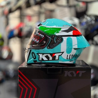 KYT TT-REVO KASK LEOPARD EDITION TRICOLORE