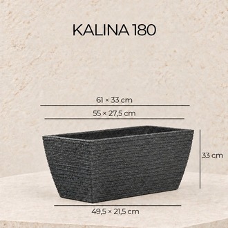 BOSTANN DEKORATİF SAKSI - KALINA 180 - 48 LİTRE