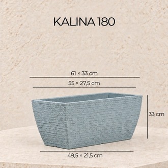 BOSTANN DEKORATİF SAKSI - KALINA 180 - 48 LİTRE